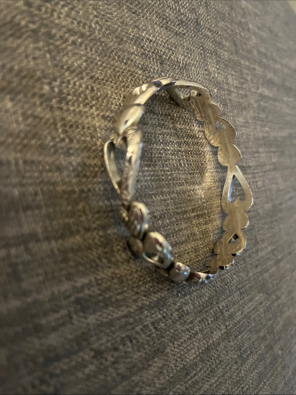 Brighton Silver Heart Cutout Bracelet